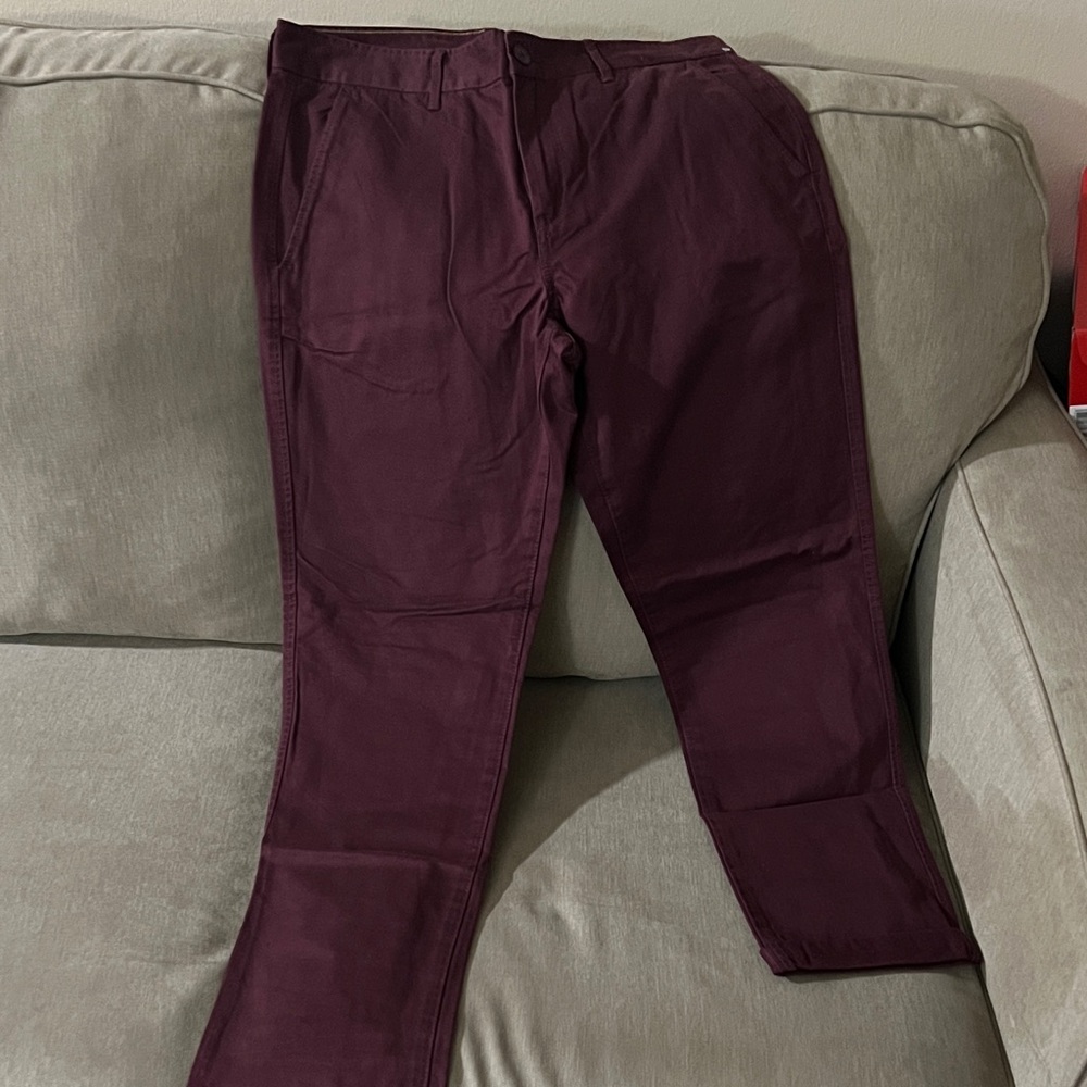GAP Men's Deep Burgundy Chinos